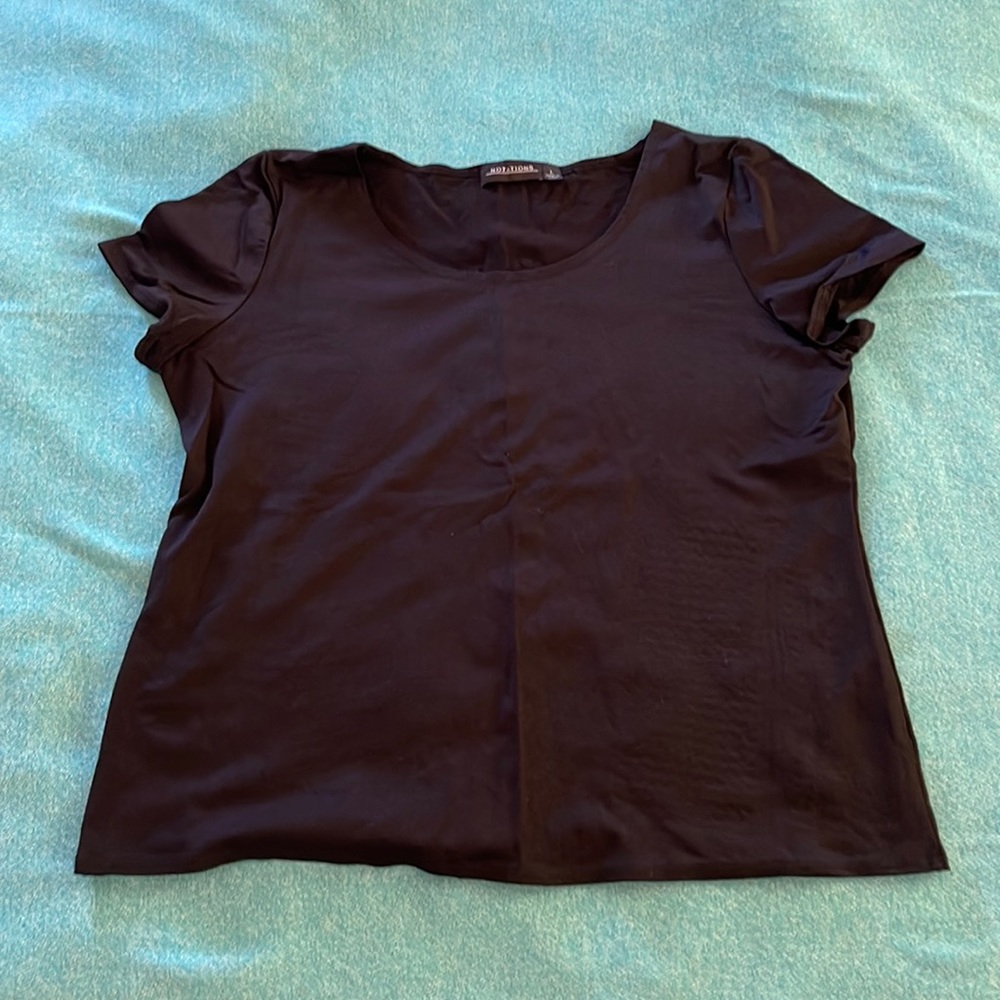 Notations Dress Blouse- black